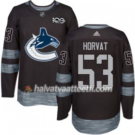 Miesten NHL Vancouver Canucks Pelipaita Bo Horvat 53 1917-2017 100th Anniversary Adidas Musta Authentic